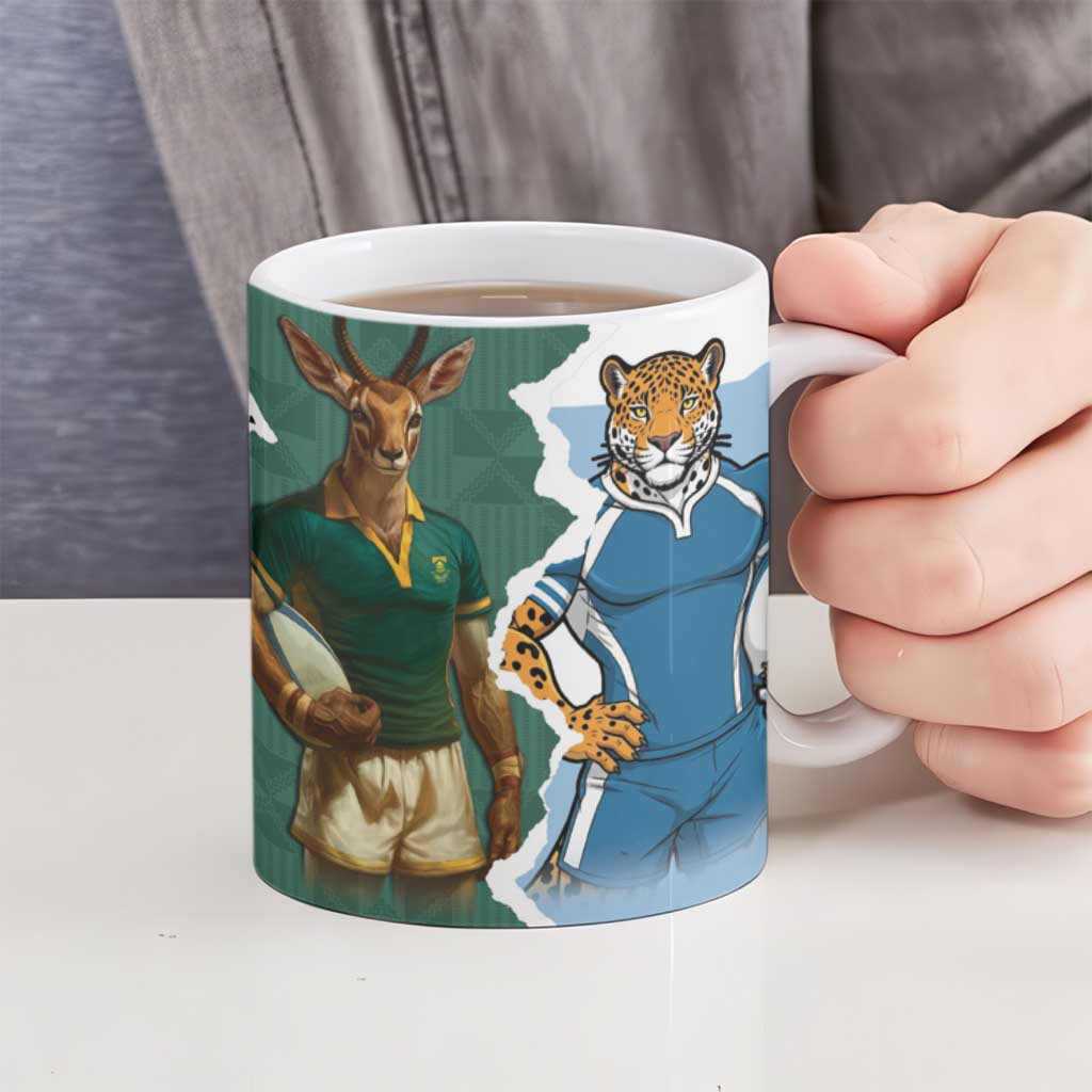 Rugby 2025 Championship Ceramic Mug Southern Hemisphere Countries Mascots - Wonder Print Shop