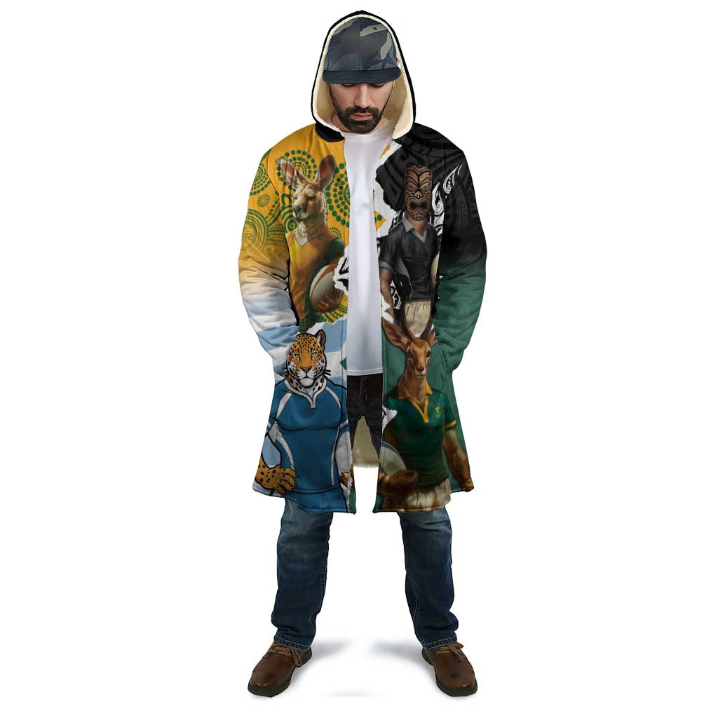 Personalised Rugby 2025 Championship Cloak Southern Hemisphere Countries Mascots - Wonder Print Shop