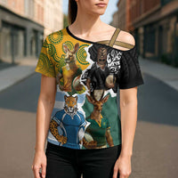 Personalised Rugby 2025 Championship Cross Shoulder Shirt Southern Hemisphere Countries Mascots - Wonder Print Shop