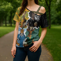 Personalised Rugby 2025 Championship Cross Shoulder Shirt Southern Hemisphere Countries Mascots - Wonder Print Shop