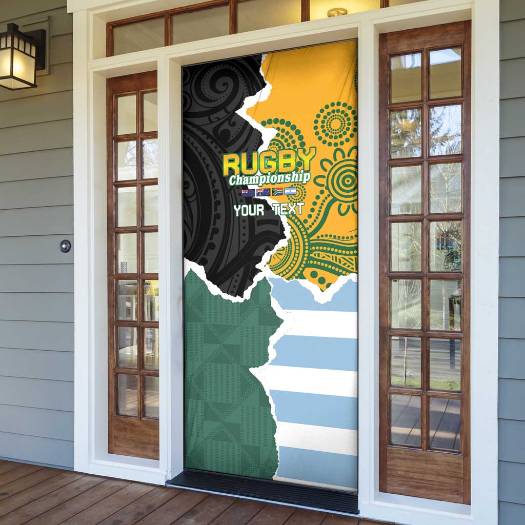 Rugby 2025 Championship Door Cover Southern Hemisphere Countries Mascots - Wonder Print Shop