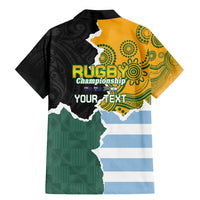 Personalised Rugby 2025 Championship Family Matching Mermaid Dress and Hawaiian Shirt Southern Hemisphere Countries Mascots - Wonder Print Shop