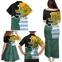Personalised Rugby 2025 Championship Family Matching Puletasi and Hawaiian Shirt Southern Hemisphere Countries Mascots - Wonder Print Shop