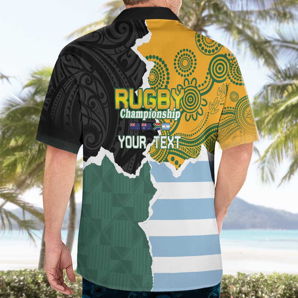 Personalised Rugby 2025 Championship Hawaiian Shirt Southern Hemisphere Countries Mascots - Wonder Print Shop