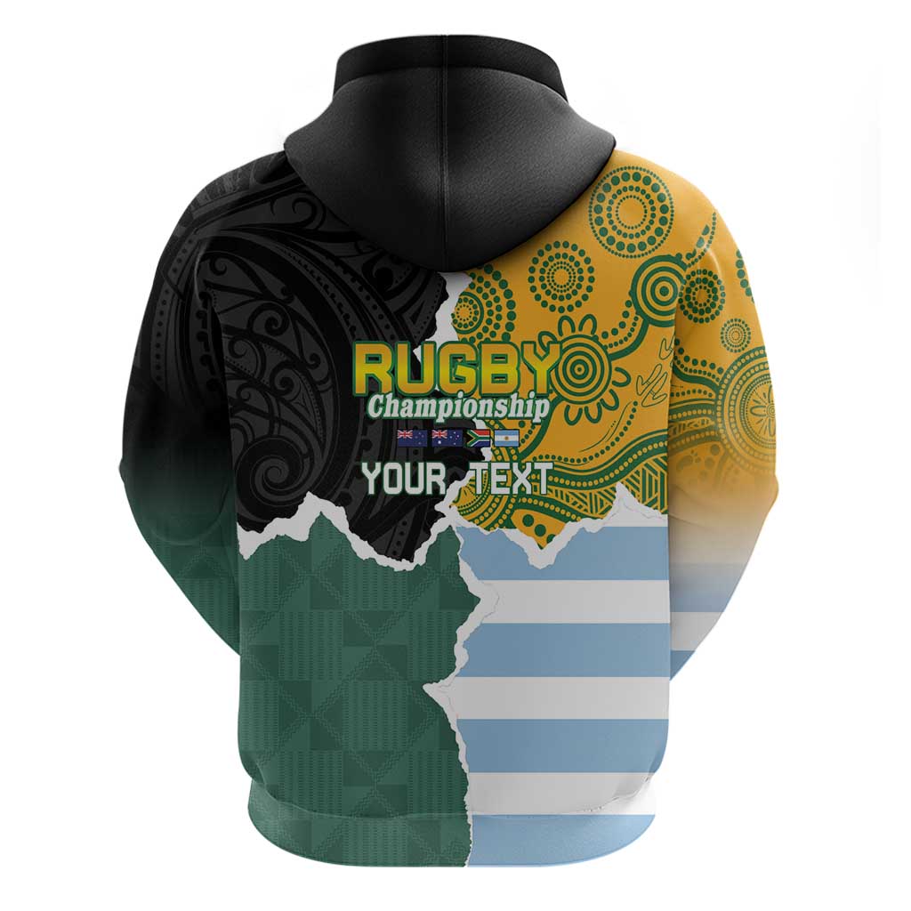 Personalised Rugby 2025 Championship Hoodie Southern Hemisphere Countries Mascots - Wonder Print Shop