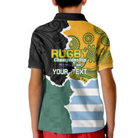 Personalised Rugby 2025 Championship Kid Polo Shirt Southern Hemisphere Countries Mascots - Wonder Print Shop