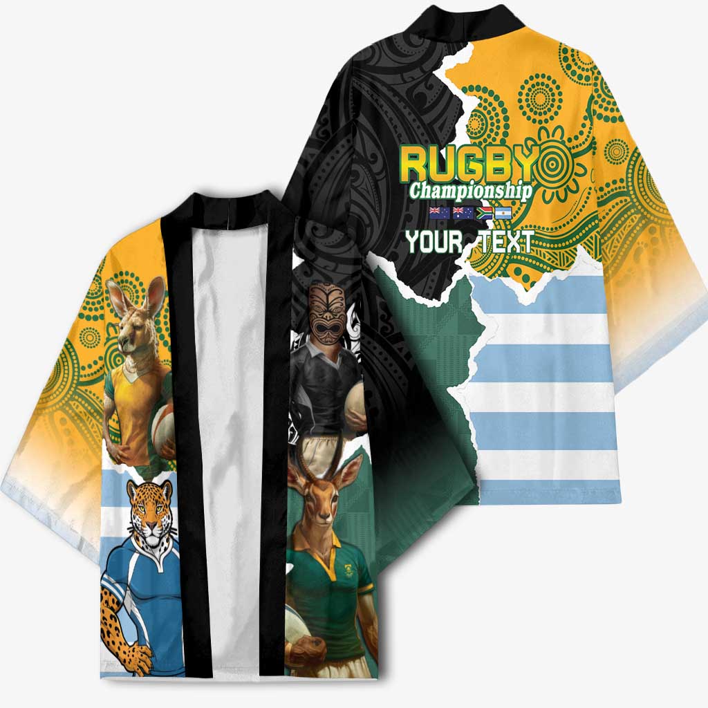 Personalised Rugby 2025 Championship Kimono Southern Hemisphere Countries Mascots - Wonder Print Shop