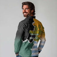 Personalised Rugby 2025 Championship Long Sleeve Polo Shirt Southern Hemisphere Countries Mascots - Wonder Print Shop
