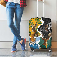 Rugby 2025 Championship Luggage Cover Southern Hemisphere Countries Mascots - Wonder Print Shop