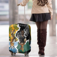 Rugby 2025 Championship Luggage Cover Southern Hemisphere Countries Mascots - Wonder Print Shop