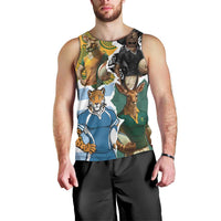 Personalised Rugby 2025 Championship Men Tank Top Southern Hemisphere Countries Mascots - Wonder Print Shop