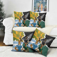 Rugby 2025 Championship Pillow Cover Southern Hemisphere Countries Mascots - Wonder Print Shop