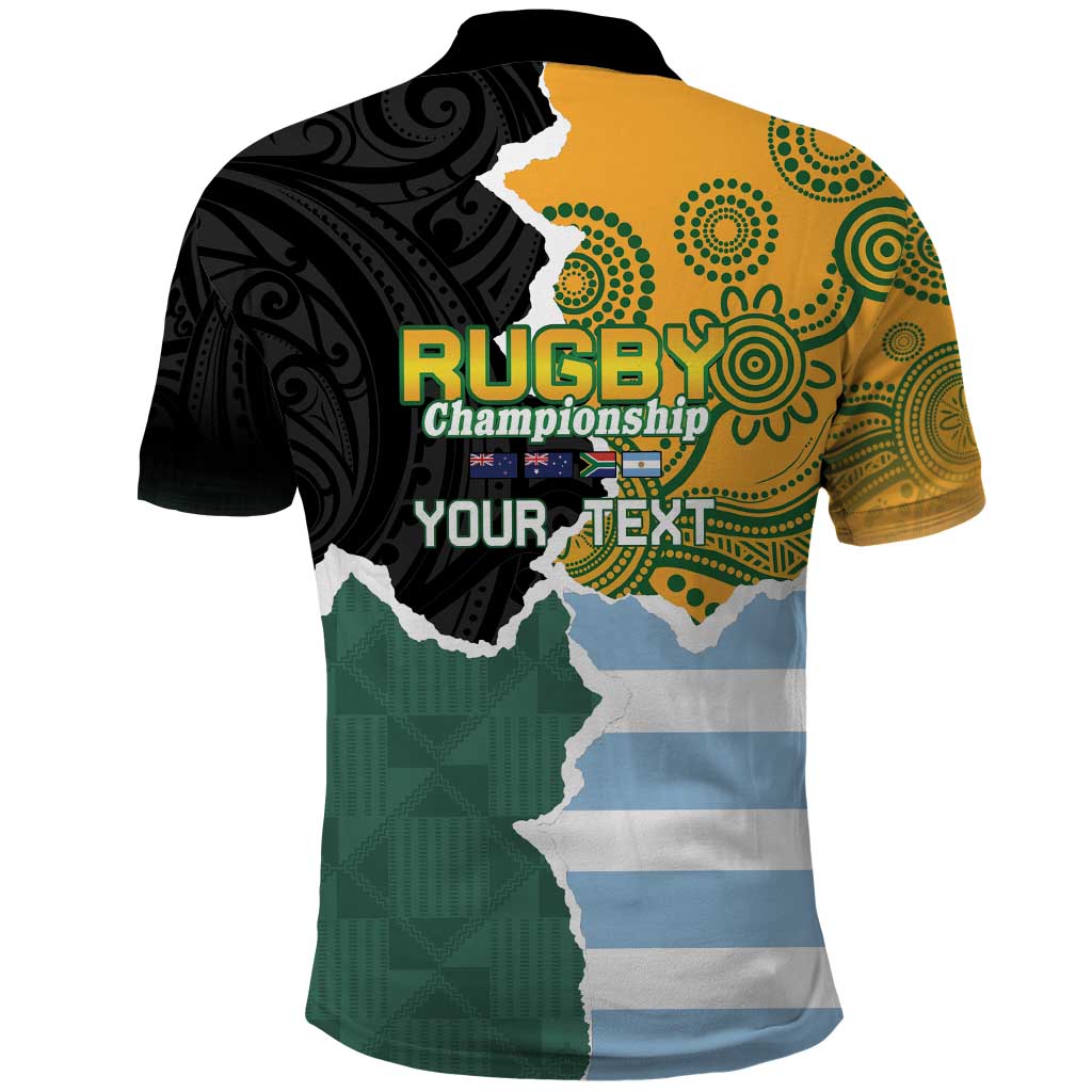 Personalised Rugby 2025 Championship Polo Shirt Southern Hemisphere Countries Mascots - Wonder Print Shop