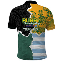 Personalised Rugby 2025 Championship Polo Shirt Southern Hemisphere Countries Mascots - Wonder Print Shop