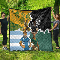 Rugby 2025 Championship Quilt Southern Hemisphere Countries Mascots - Wonder Print Shop