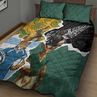 Rugby 2025 Championship Quilt Bed Set Southern Hemisphere Countries Mascots - Wonder Print Shop