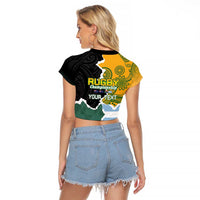 Personalised Rugby 2025 Championship Raglan Cropped T Shirt Southern Hemisphere Countries Mascots - Wonder Print Shop