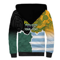 Personalised Rugby 2025 Championship Sherpa Hoodie Southern Hemisphere Countries Mascots - Wonder Print Shop