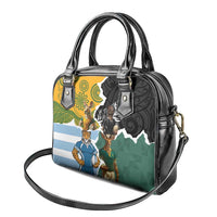 Rugby 2025 Championship Shoulder Handbag Southern Hemisphere Countries Mascots - Wonder Print Shop