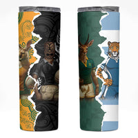 Rugby 2025 Championship Skinny Tumbler Southern Hemisphere Countries Mascots - Wonder Print Shop