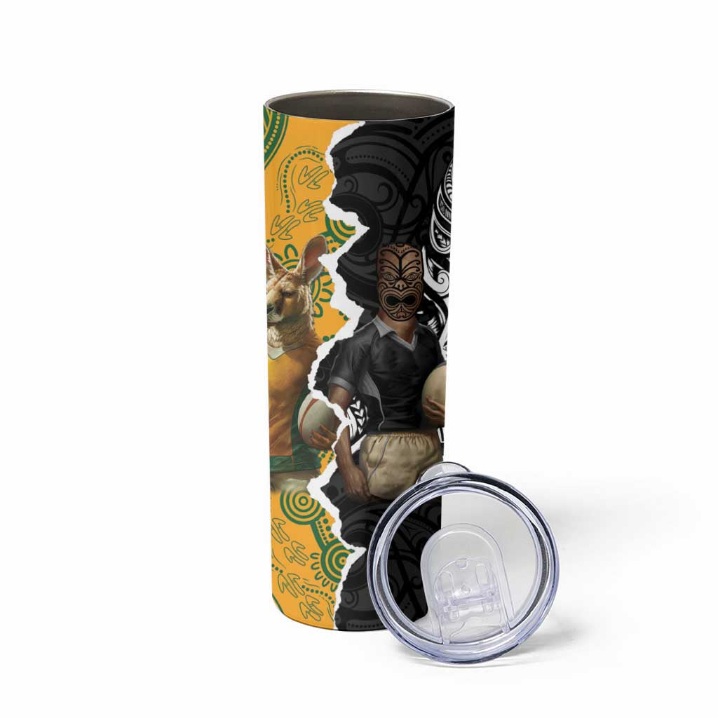 Rugby 2025 Championship Skinny Tumbler Southern Hemisphere Countries Mascots - Wonder Print Shop