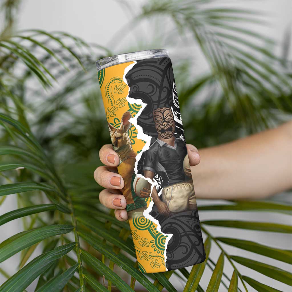 Rugby 2025 Championship Skinny Tumbler Southern Hemisphere Countries Mascots - Wonder Print Shop