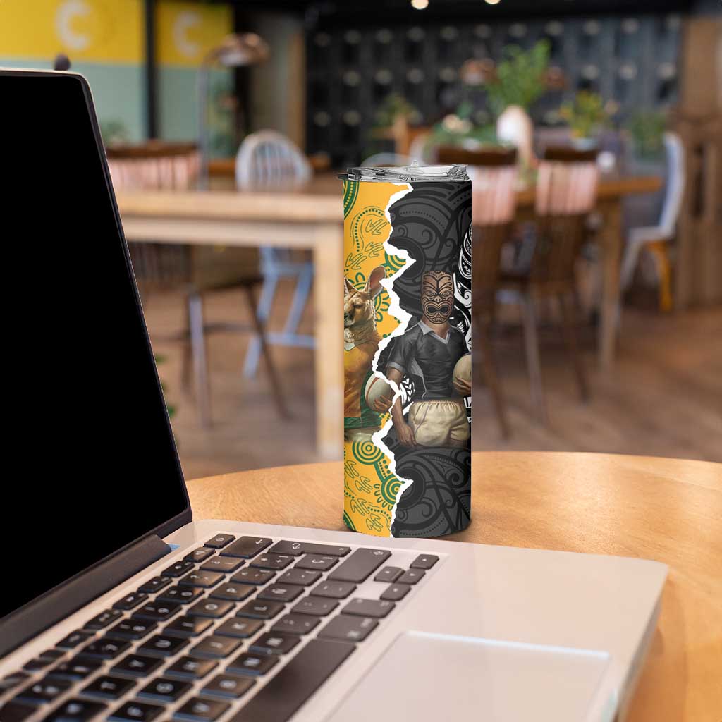 Rugby 2025 Championship Skinny Tumbler Southern Hemisphere Countries Mascots - Wonder Print Shop