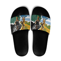 Rugby 2025 Championship Slide Sandals Southern Hemisphere Countries Mascots - Wonder Print Shop