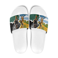 Rugby 2025 Championship Slide Sandals Southern Hemisphere Countries Mascots - Wonder Print Shop