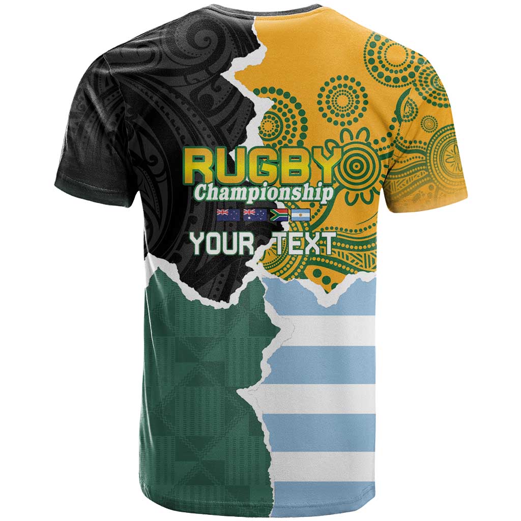 Personalised Rugby 2025 Championship T Shirt Southern Hemisphere Countries Mascots - Wonder Print Shop