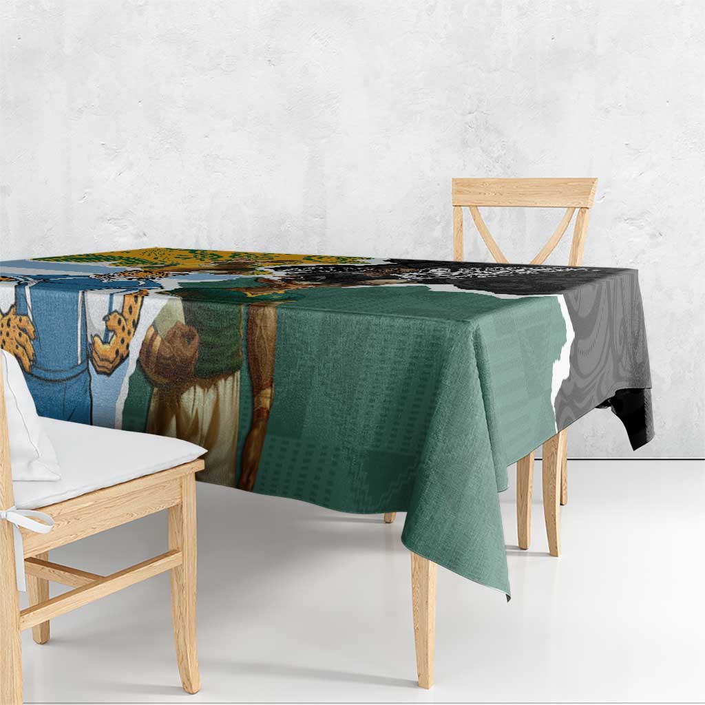 Rugby 2025 Championship Tablecloth Southern Hemisphere Countries Mascots - Wonder Print Shop