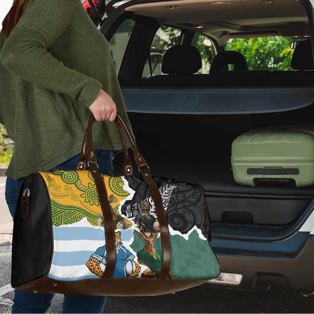 Rugby 2025 Championship Travel Bag Southern Hemisphere Countries Mascots - Wonder Print Shop