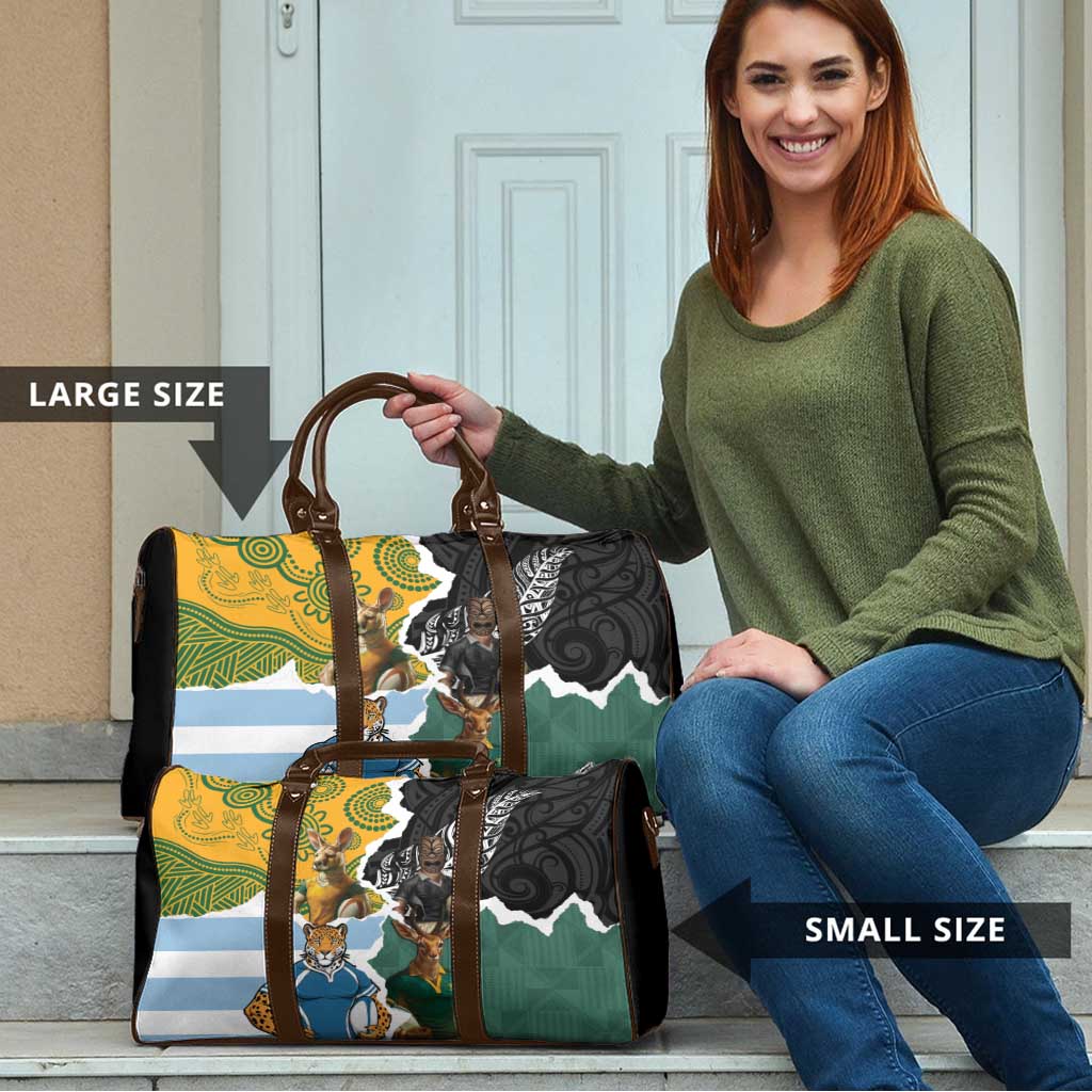 Rugby 2025 Championship Travel Bag Southern Hemisphere Countries Mascots - Wonder Print Shop