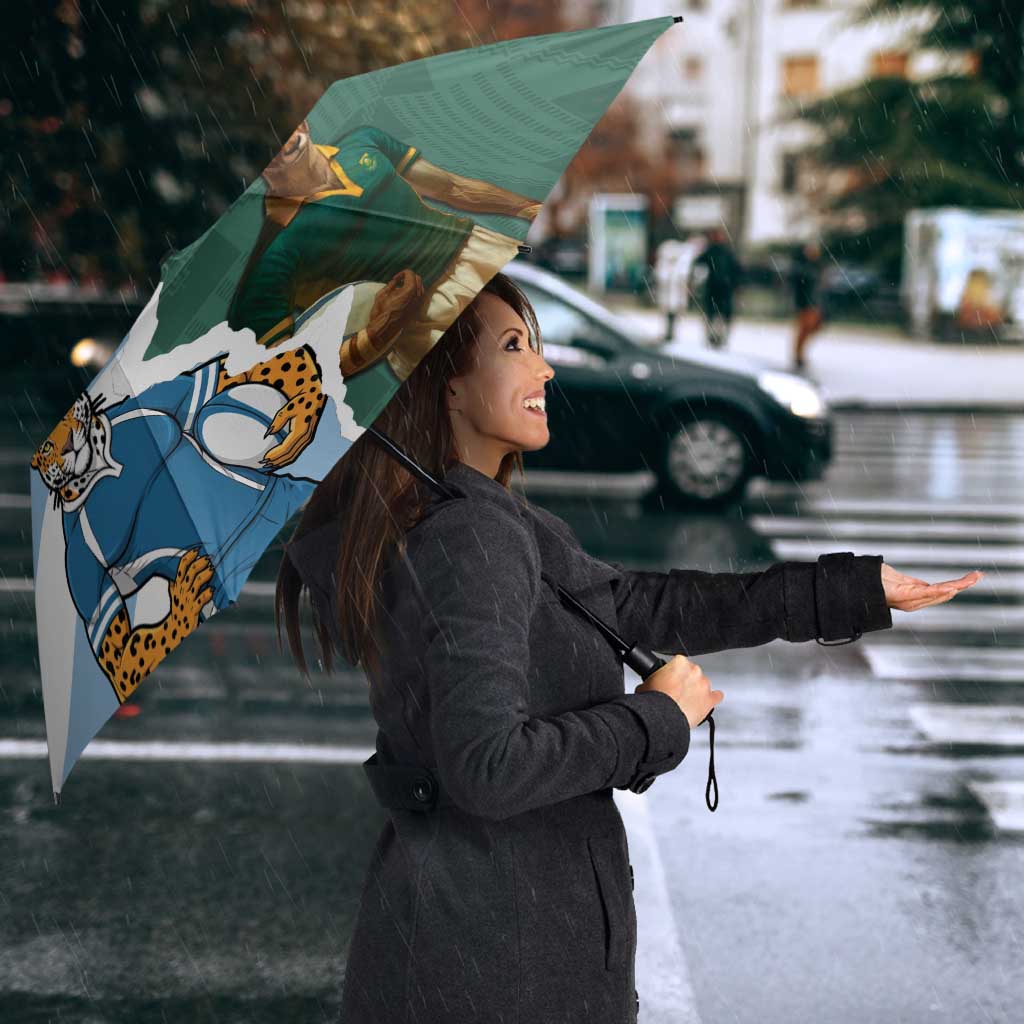 Rugby 2025 Championship Umbrella Southern Hemisphere Countries Mascots - Wonder Print Shop