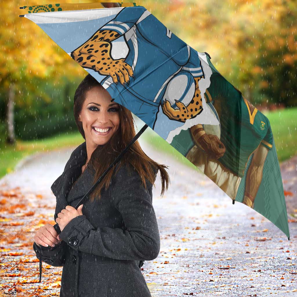 Rugby 2025 Championship Umbrella Southern Hemisphere Countries Mascots - Wonder Print Shop