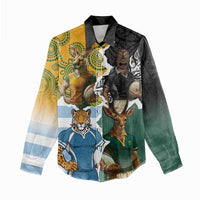 Personalised Rugby 2025 Championship Women Casual Shirt Southern Hemisphere Countries Mascots - Wonder Print Shop