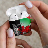 New Zealand and Wales Rugby Custom AirPods Case Aotearoa All Black Combine Welsh Dragon - Wonder Print Shop