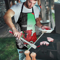New Zealand and Wales Rugby Custom Apron Aotearoa All Black Combine Welsh Dragon - Wonder Print Shop