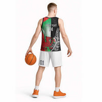 New Zealand and Wales Rugby Custom Basketball Jersey Aotearoa All Black Combine Welsh Dragon - Wonder Print Shop