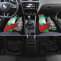 New Zealand and Wales Rugby Custom Car Mats Aotearoa All Black Combine Welsh Dragon - Wonder Print Shop