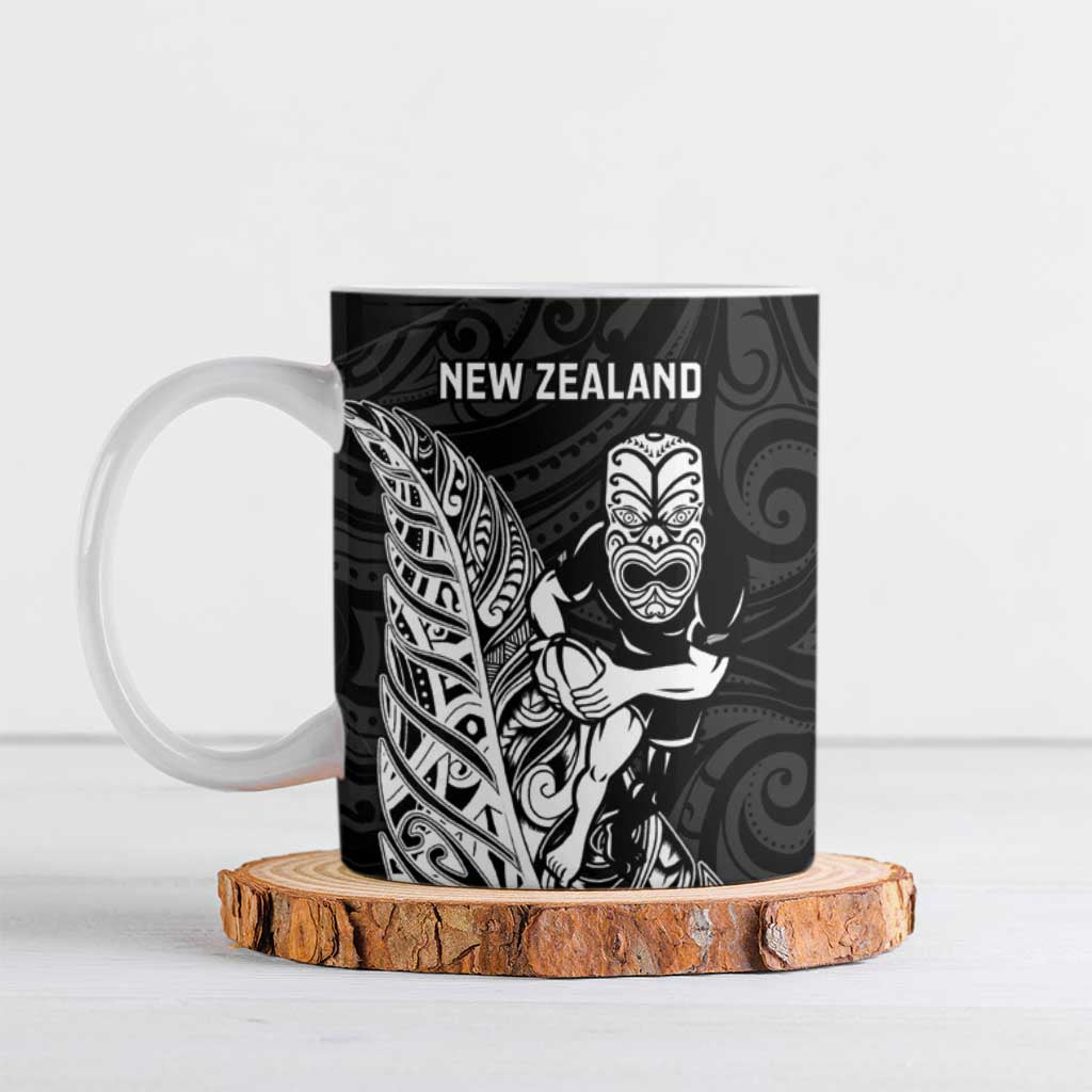 New Zealand and Wales Rugby Custom Ceramic Mug Aotearoa All Black Combine Welsh Dragon - Wonder Print Shop