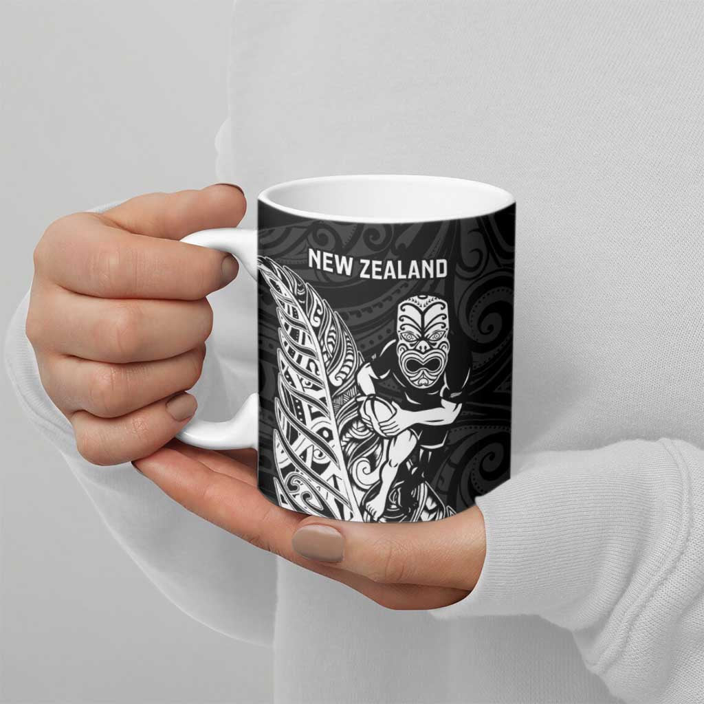 New Zealand and Wales Rugby Custom Ceramic Mug Aotearoa All Black Combine Welsh Dragon - Wonder Print Shop
