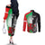 New Zealand and Wales Rugby Custom Couples Matching Off The Shoulder Long Sleeve Dress and Long Sleeve Button Shirt Aotearoa All Black Combine Welsh Dragon - Wonder Print Shop