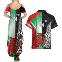 New Zealand and Wales Rugby Custom Couples Matching Summer Maxi Dress and Hawaiian Shirt Aotearoa All Black Combine Welsh Dragon - Wonder Print Shop