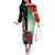 New Zealand and Wales Rugby Custom Family Matching Off The Shoulder Long Sleeve Dress and Hawaiian Shirt Aotearoa All Black Combine Welsh Dragon - Wonder Print Shop