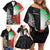 New Zealand and Wales Rugby Custom Family Matching Off Shoulder Short Dress and Hawaiian Shirt Aotearoa All Black Combine Welsh Dragon - Wonder Print Shop