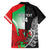 New Zealand and Wales Rugby Custom Family Matching Off Shoulder Short Dress and Hawaiian Shirt Aotearoa All Black Combine Welsh Dragon - Wonder Print Shop