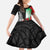 New Zealand and Wales Rugby Custom Kid Short Sleeve Dress Aotearoa All Black Combine Welsh Dragon - Wonder Print Shop