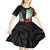 New Zealand and Wales Rugby Custom Kid Short Sleeve Dress Aotearoa All Black Combine Welsh Dragon - Wonder Print Shop