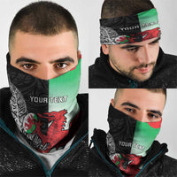 New Zealand and Wales Rugby Custom Neck Gaiter Aotearoa All Black Combine Welsh Dragon - Wonder Print Shop